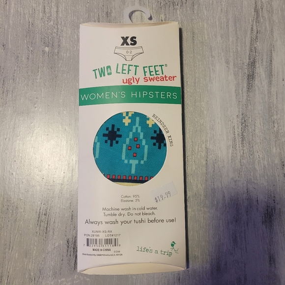 2/$10 Reindeer Xing Ugly Sweater Women's Hipsters Cotton Panties - Picture 2 of 2